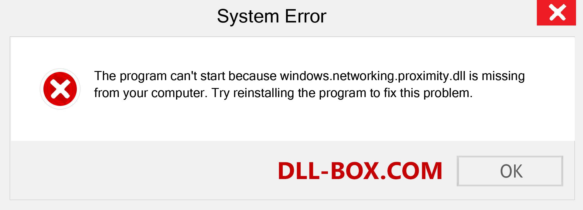  windows.networking.proximity.dll file is missing?. Download for Windows 7, 8, 10 - Fix  windows.networking.proximity dll Missing Error on Windows, photos, images